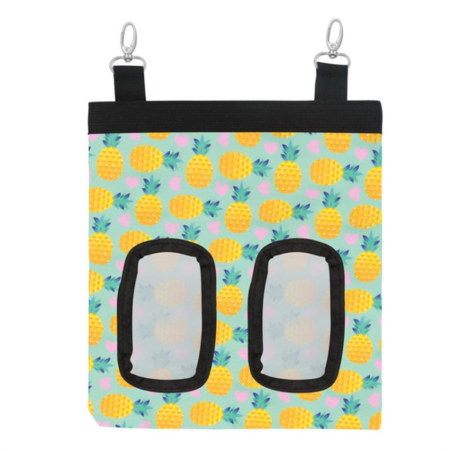 Pet Rabbit Guinea Pig Hanging Feeding Hay Storage Bag, Specification: Pineapple Two-hole-garmade.com