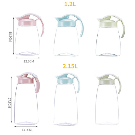 Explosion-proof Heat-resistant Cold Kettle Juice Jug Herbal Teapot, Capacity: 1.2L (Blue)-garmade.com