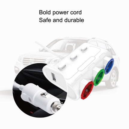 MEICHELE Car Cigarette Lighter Charger Dual USB 1A+2.1A With Switch(Black Voltage Version)-garmade.com
