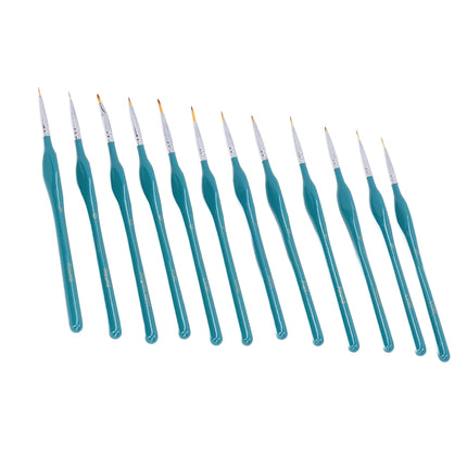 12 In 1 Triangle Pole Nylon Wool Hook Line Pen Set(Blue)-garmade.com