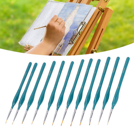 12 In 1 Triangle Pole Nylon Wool Hook Line Pen Set(Blue)-garmade.com