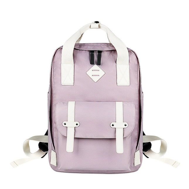 SJ05 Multifunctional Waterproof Laptop Bag, Size: 13 inch-15.6 inch(Light Purple)-garmade.com