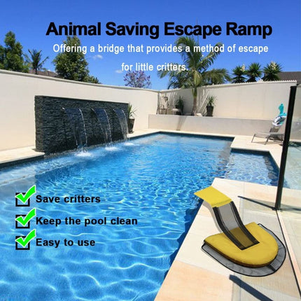 Swimming Pool Small Animal Escape Net Animal Escape Channel, Color: Black-garmade.com