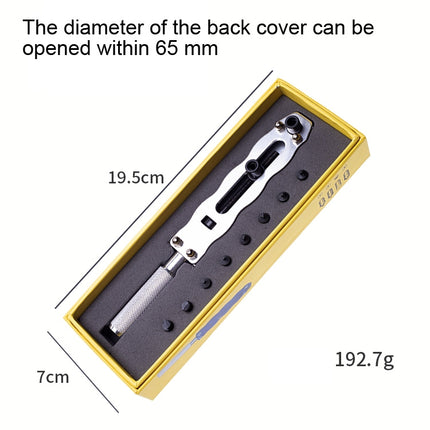 Watch Case Opener Tool Adjustable Watch Back Cover Remover Open Wrench, Model: 65mm 2 Claws-garmade.com