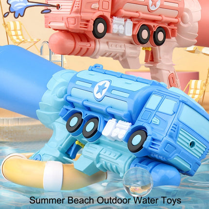 Hildren Pumping Water Play Device Summer Beach Outdoor Water Toys, Style: Straight Pump Train (Blue)-garmade.com