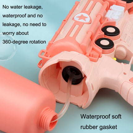 Hildren Pumping Water Play Device Summer Beach Outdoor Water Toys, Style: Straight Pump Train (Pink)-garmade.com