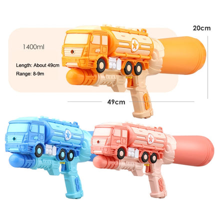 Hildren Pumping Water Play Device Summer Beach Outdoor Water Toys, Style: Oil Tanker (Pink)-garmade.com