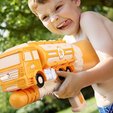 Hildren Pumping Water Play Device Summer Beach Outdoor Water Toys, Style: Oil Tanker (Yellow)-garmade.com