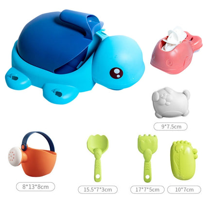 8 PCS / Set Turtle Beach Toy Set Children Sand Shovel And Water Play Tools-garmade.com