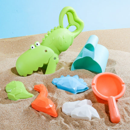 7 PCS / Set Crocodile Beach Toy Set Children Sand Shovel And Water Play Tools-garmade.com