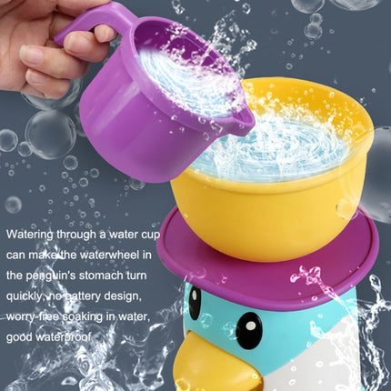 LXB-76 Baby Bathroom Penguin Windmill Playing Water Toy(As Show)-garmade.com