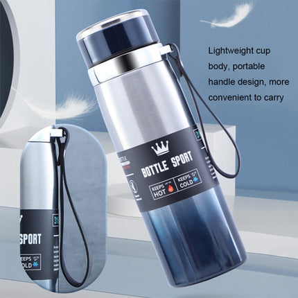 955 316 Stainless Steel Vacuum Cups, Capacity: 1000 ml(Gradient Gray)-garmade.com