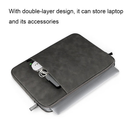 ND01DZ Double Layer Waterproof Laptop Liner Bag, Size: 13.3 inches(Dark Gray)-garmade.com