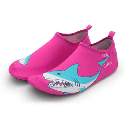 1802 Children Beach Mesh Breathable Shoes, Size: 23-24(Shark Red)-garmade.com