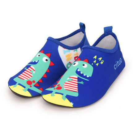 1802 Children Beach Mesh Breathable Shoes, Size: 24-25(Dinosaur Blue)-garmade.com
