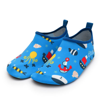 1802 Children Beach Mesh Breathable Shoes, Size: 24-25(Octopus Blue)-garmade.com