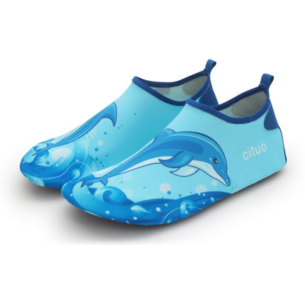 1802 Children Beach Mesh Breathable Shoes, Size: 24-25(Dolphin Blue)-garmade.com