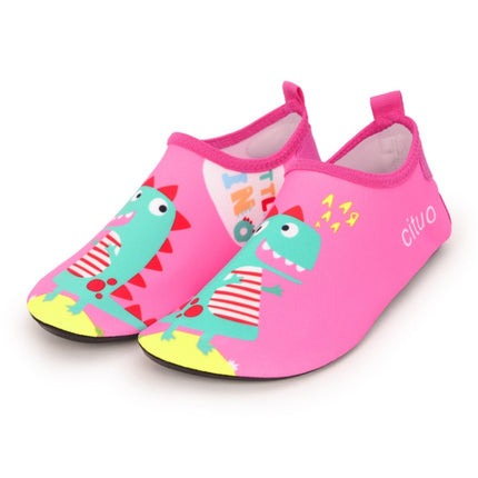 1802 Children Beach Mesh Breathable Shoes, Size: 25-26(Dinosaur Red)-garmade.com