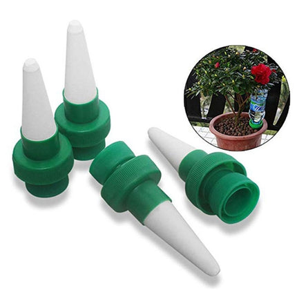 4pcs /Set Coke Bottle Ceramic Flower Watering Device Automatic Drip Irrigation-garmade.com