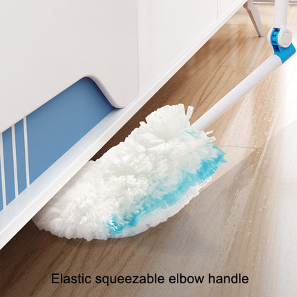 Disposable Household Vacuum Retractable Feather Duster, Style: Long Handle+2 Clothes-garmade.com