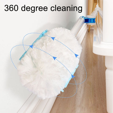 Disposable Household Vacuum Retractable Feather Duster, Style: Long Handle+4 Clothes-garmade.com
