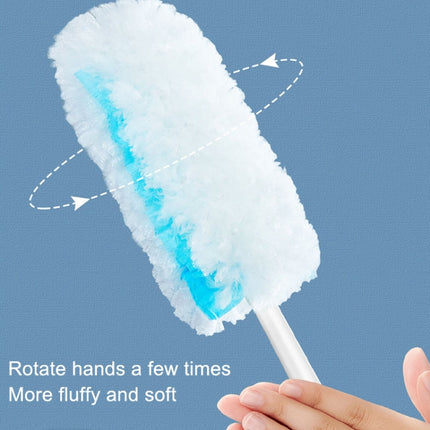 Disposable Household Vacuum Retractable Feather Duster, Style: Long Handle+6 Clothes-garmade.com