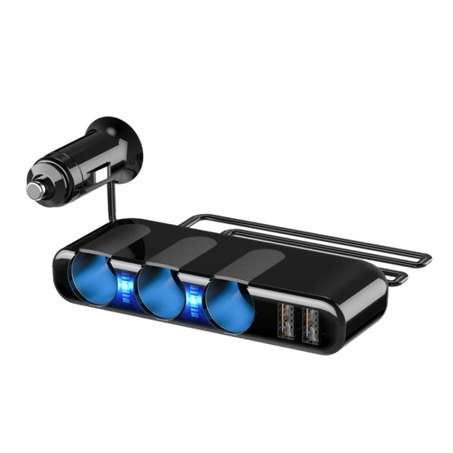 SHUNWEI Car Cigarette Lighter Charger 12/24V USB Converts Socket, Style: 3 Holes 2 USB-garmade.com