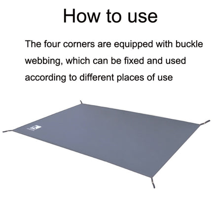 Outdoor Tent Mats Thickened Oxford Cloth Waterproof Picnic Mat, Size: 140x210cm(Grey)-garmade.com
