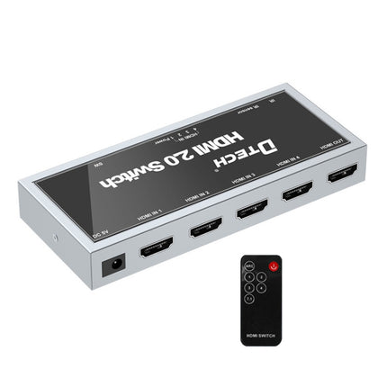 DTECH DT-7421 4K 60Hz 4 In 1 Out HD HDMI 2.0 Switch, CN Plug-garmade.com