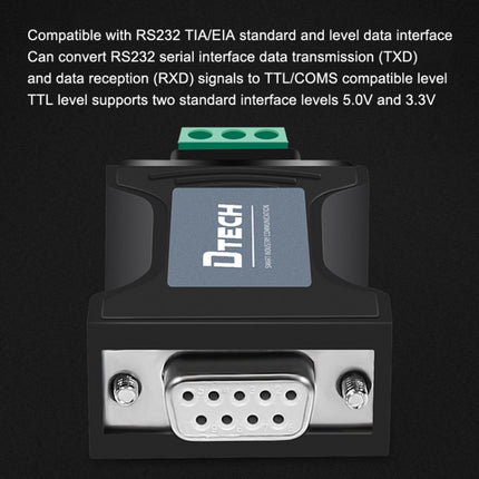 DTECH DT-9005 Without Power Supply RS232 To TTL Serial Port Module, Interface: 3.3V Module-garmade.com