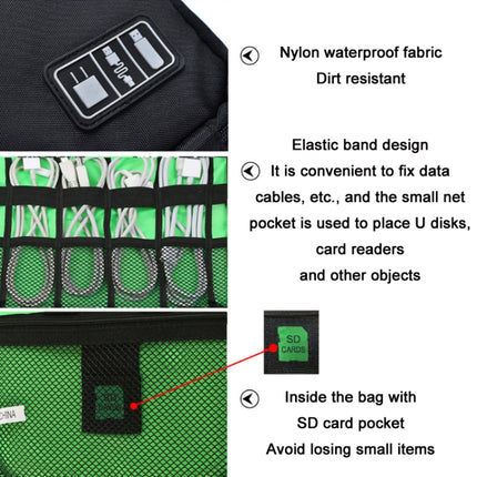 Multifunctional Portable Mobile Phone Digital Accessories U Disk Storage Bag, Color: Black-garmade.com