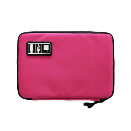 Multifunctional Portable Mobile Phone Digital Accessories U Disk Storage Bag, Color: Rose Red-garmade.com