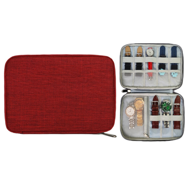 Children Smart Watch Strap Waterproof Storage Bag, Color: Wine Red-garmade.com