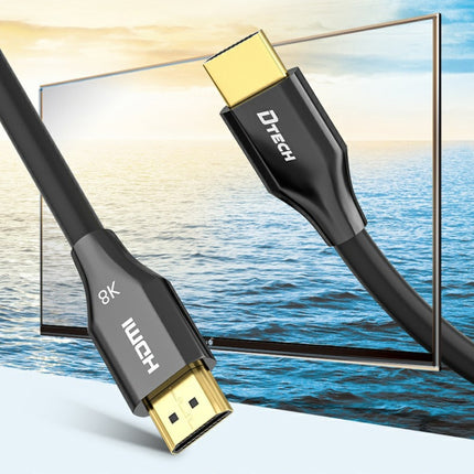 DTECH HDMI 8K 60Hz HD Optical Fiber Line TV Display Projector Extension Line 1.5m-garmade.com