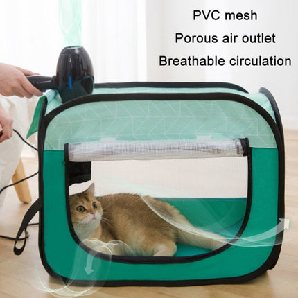 Small Household Pet Cat & Dog Hair Drying Box, Color: Green (Medium)-garmade.com