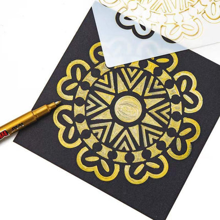 45 In 1 Mandala Tool Painting Set Cutout Template-garmade.com