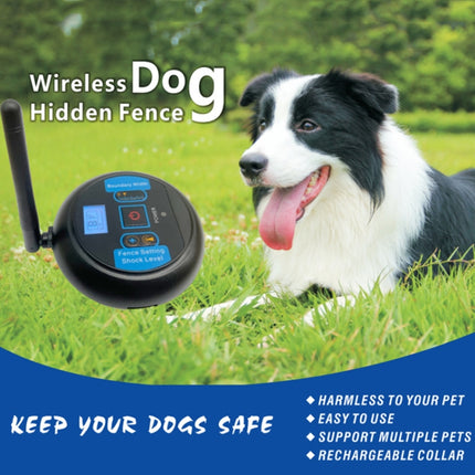 Pet Wireless Trainer Bark Stopper Electronic Fence, Specification: EU Plug(1 In 1)-garmade.com