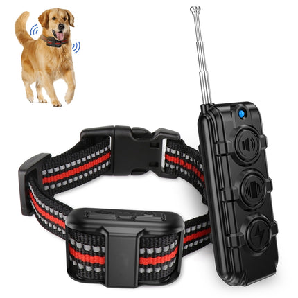 Electronic Dog Trainer Rechargeable Pet Remote Control Bark Stopper, Specification: 1 Drag 1 Red-garmade.com