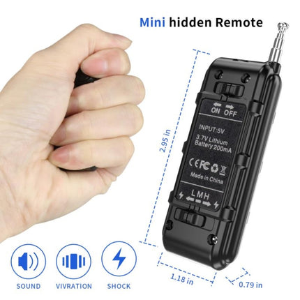 Electronic Dog Trainer Rechargeable Pet Remote Control Bark Stopper, Specification: 1 Drag 2-garmade.com