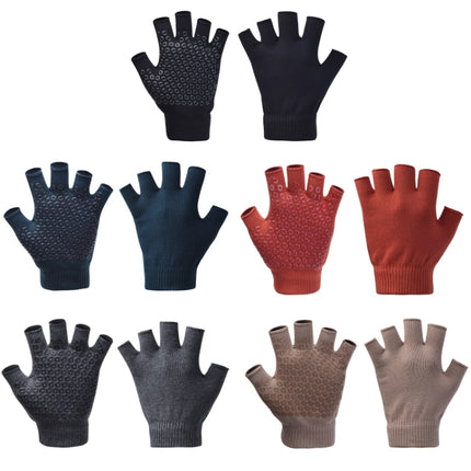 Ladies Non-Slip Fingerless Aerial Yoga Aid Gloves(A2 Black)-garmade.com