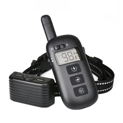 Remote Control Trainer Dog Collar Automatic Bark Stop Device, Specification: 1 Drag 1 (Black)-garmade.com