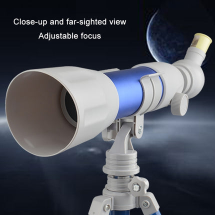 Children High-definition Multiple Astronomical Telescope Science Teaching Aids(B Model Blue)-garmade.com