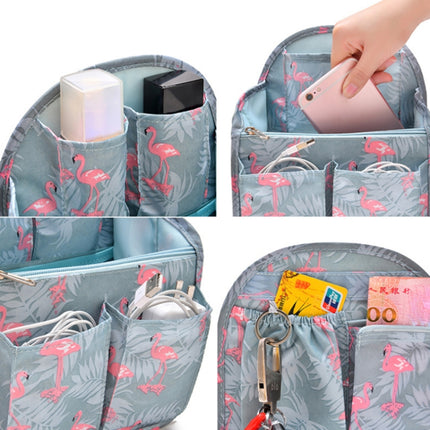 Schoolbag Separation Organizer Storage Bag Computer Backpack Liner Bag, Color: Small Pink Stripe-garmade.com