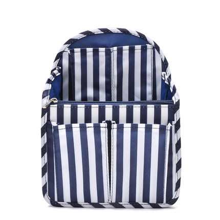 Schoolbag Separation Organizer Storage Bag Computer Backpack Liner Bag, Color: Small Navy Stripe-garmade.com