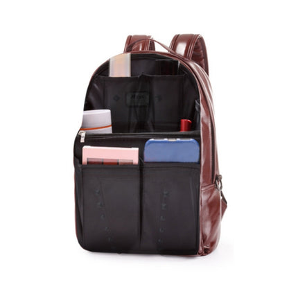 Schoolbag Separation Organizer Storage Bag Computer Backpack Liner Bag, Color: Small Navy Stripe-garmade.com