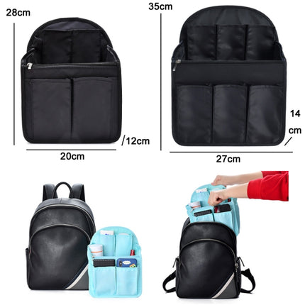 Schoolbag Separation Organizer Storage Bag Computer Backpack Liner Bag, Color: Small Navy-garmade.com