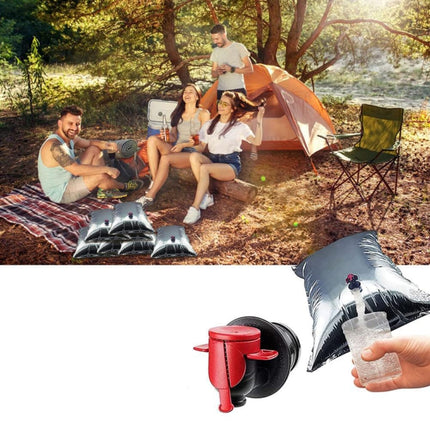 2 PCS Outdoor Emergency Water Bag Picnic Beverage Insulated Storage Bag, Size: 3L(Silver)-garmade.com