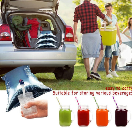 2 PCS Outdoor Emergency Water Bag Picnic Beverage Insulated Storage Bag, Size: 3L(Silver)-garmade.com