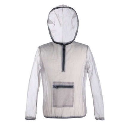 Jungle Expedition Breathable Insect-proof Jacket With Hood Anti-bite Mesh Gauze Cloth, Size: XL-garmade.com