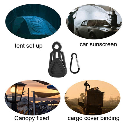 10 PCS Awning Banner Tarpaulin Plastic Clip Field Camping Mountaineering Tent Clip, Color: Black-garmade.com